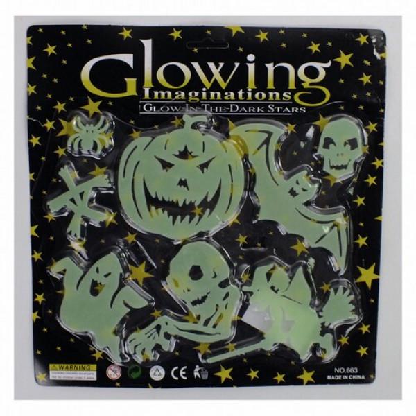 Декор на Хэллоуин Seta наклейки Halloween светящиеся (19-284)