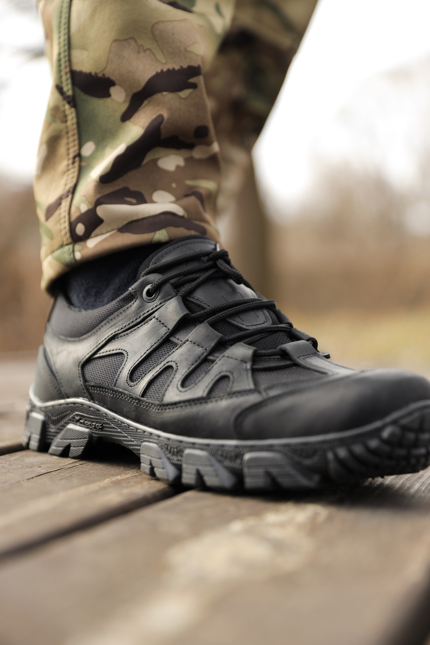 Кросівки літні військові крейзі з вставками р. 43 Чорний (25459272) - фото 6