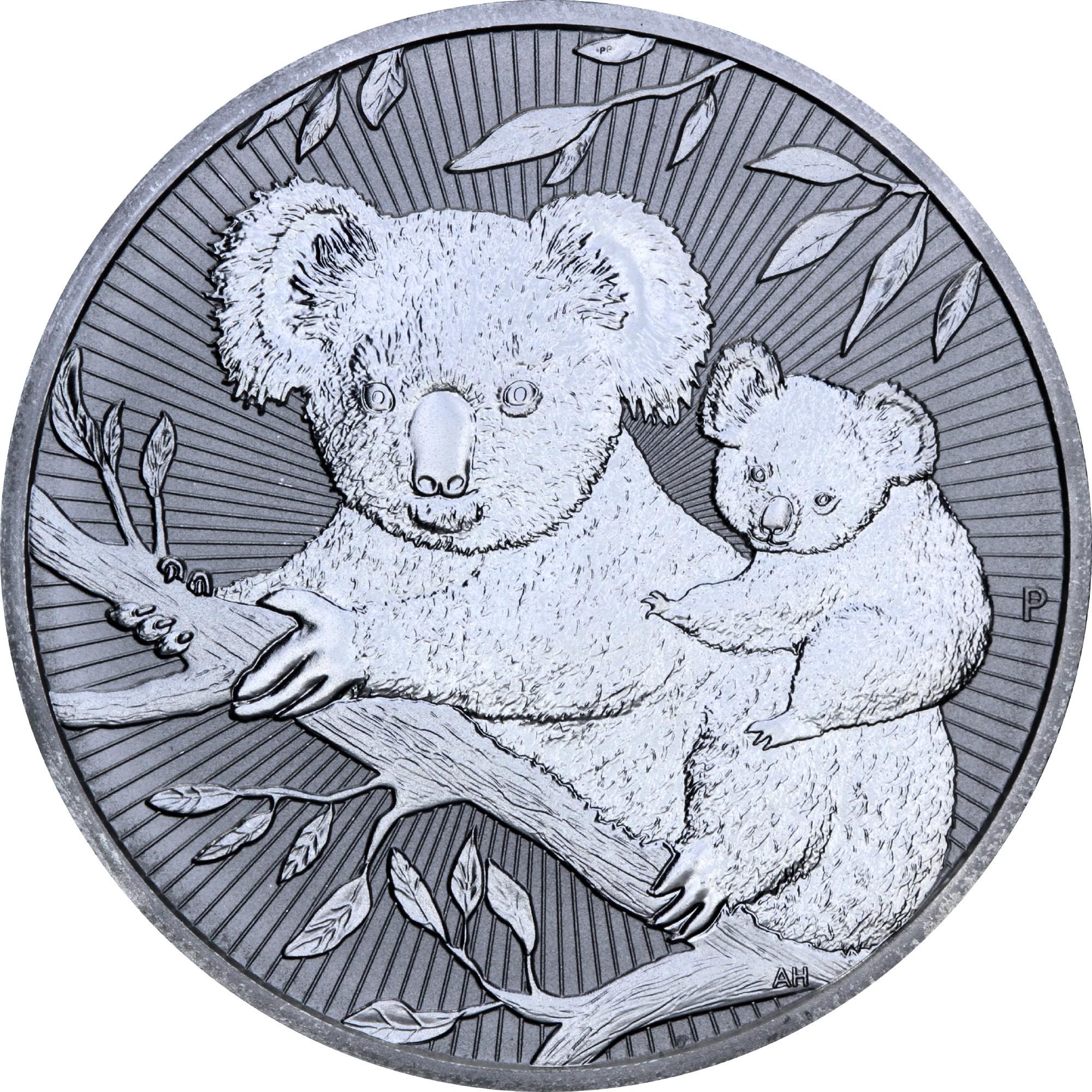 Срібна монета Коала 2 долара 2018 Австралія 2 oz (655)