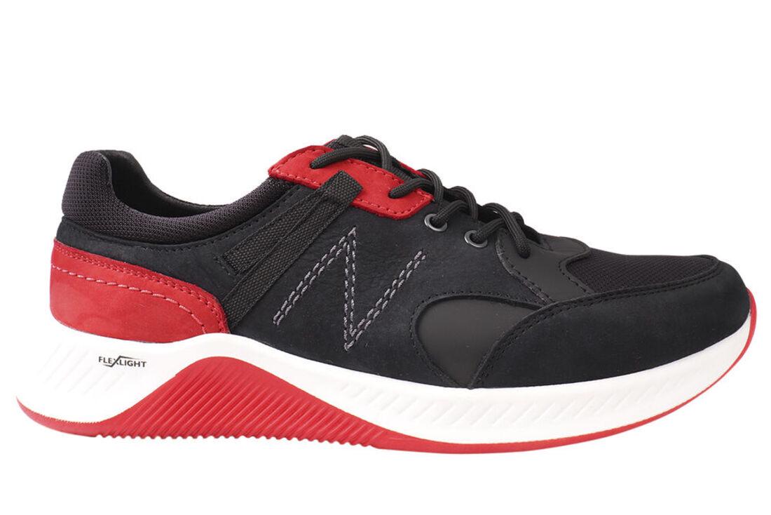 Кросівки чоловічі Konors зі шкіри-нубука на шнурівці р. 42 Чорний (526-21DTS) - фото 3