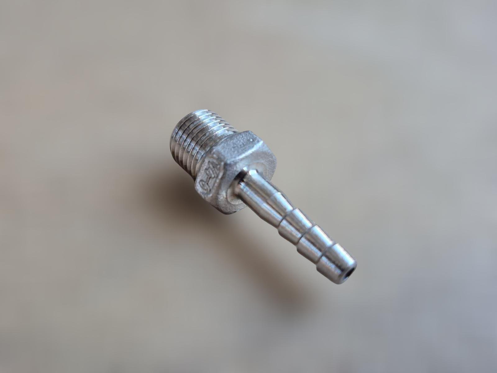 Штуцер шланговий різьбовий DN8 AISI304 BSPP Class-150 ялинка/шестигранник н/ж сталь 6 мм 1/4" (29203321) - фото 5 Штуцер шланговий різьбовий DN8 AISI304 BSPP Class-150 ялинка/шестигранник н/ж сталь 6 мм 1/4" (29203321) - фото 5