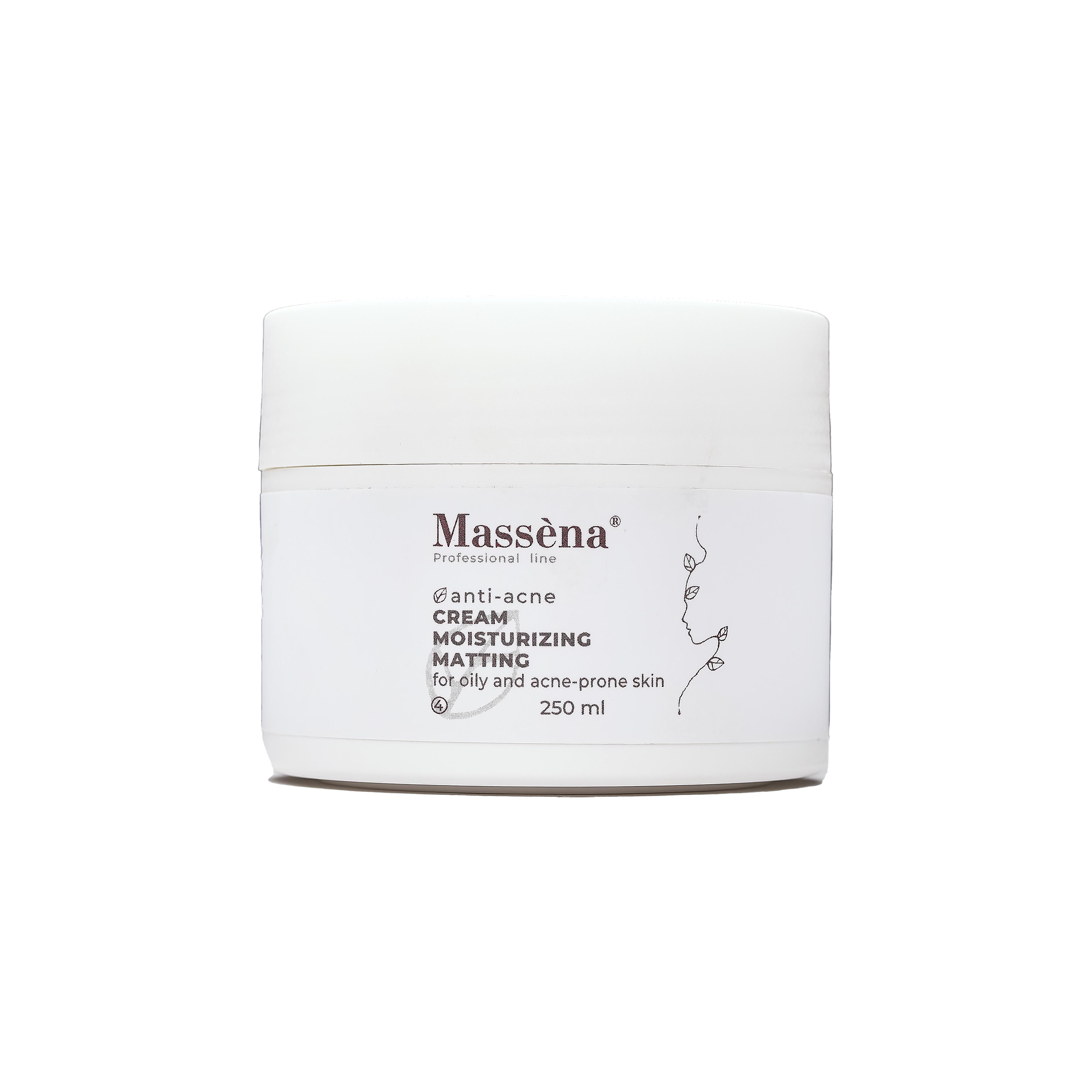 Крем для обличчя матуючий MASSENA Anti-acne MOISTURIZING MATTING CREM 250 мл (37298902)