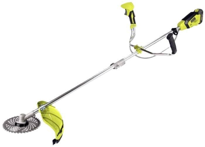 Тример газонний акумуляторний ELTOS АТГ-20 2в1 безщітковий мотор/шпуля з ліскою/косильний ніж/акумулятори 2 шт./4 Аг (31444553)