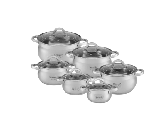 Набір каструль Edenberg 12 пр. (EB-4065) - фото 1 Набір каструль Edenberg 12 пр. (EB-4065) - фото 1