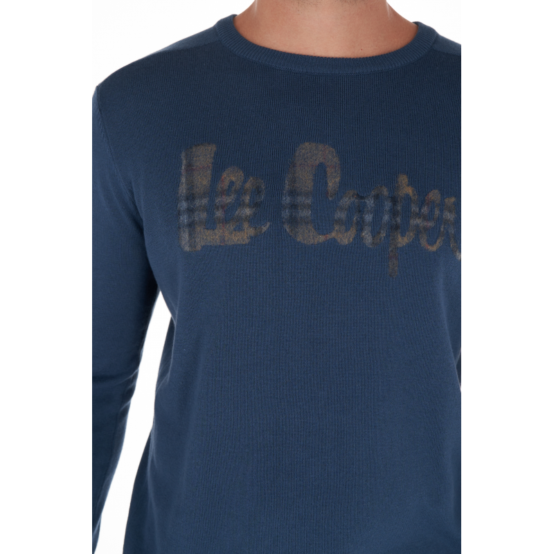 Светр чоловічий Lee cooper 10495522 L Синій - фото 4 Светр чоловічий Lee cooper 10495522 L Синій - фото 4