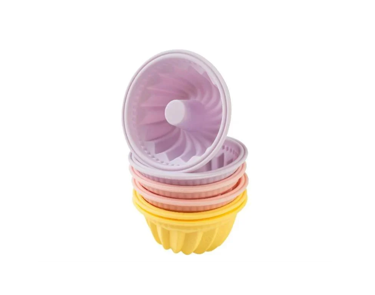 Формы ERNESTO для кексов/маффинов силиконовые 6 шт. 8х3,5 см