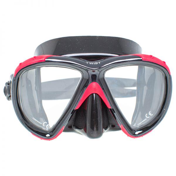Маска для дайвинга и снорклинга Marlin Twist Black/Red