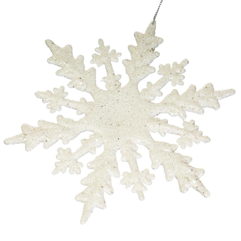 Новогодняя подвеска Elisey Снежинка 1 шт. Белый (021NZ)