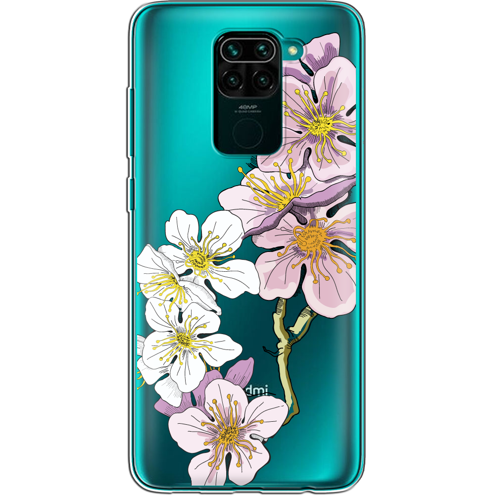 Чохол Boxface Xiaomi Redmi Note 9 Cherry Blossom Прозорий силікон (39801-cc4-39801)