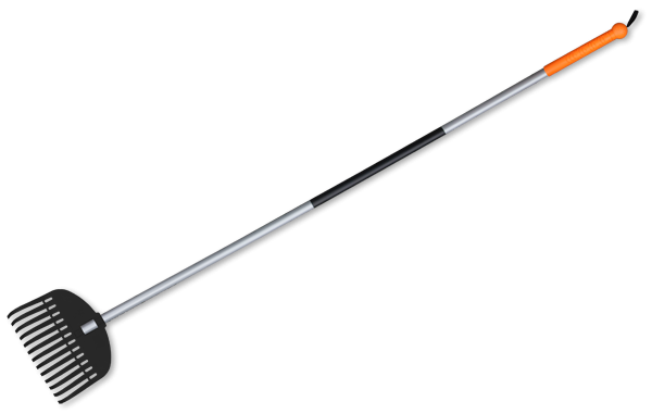 Граблі віялові пластикові Bradas 13 зубців (TQ-G13TS)