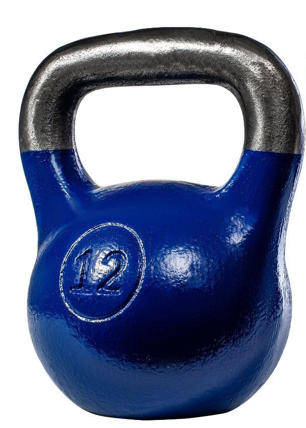 Гиря чугунная цельная 12 кг Синий (32547) - фото 1