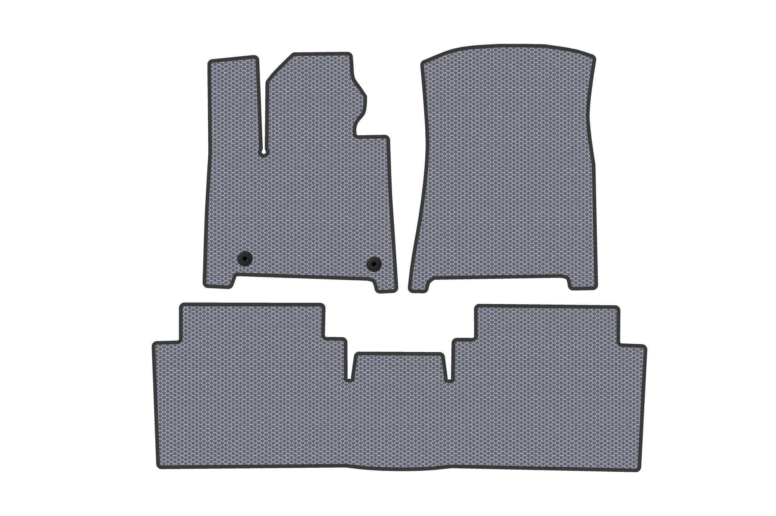 Коврики резиновые Digital Designs Carsuit 2 ряда для Hyundai Santa Fe 5 2023- г. Серый (185204)