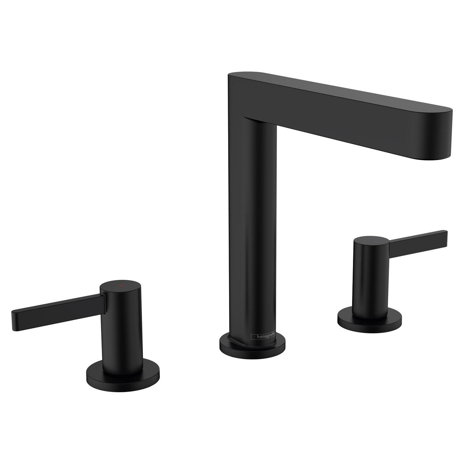 Смеситель для умывальника Hansgrohe Finoris 76034670 на три отверстия Черный (142801)