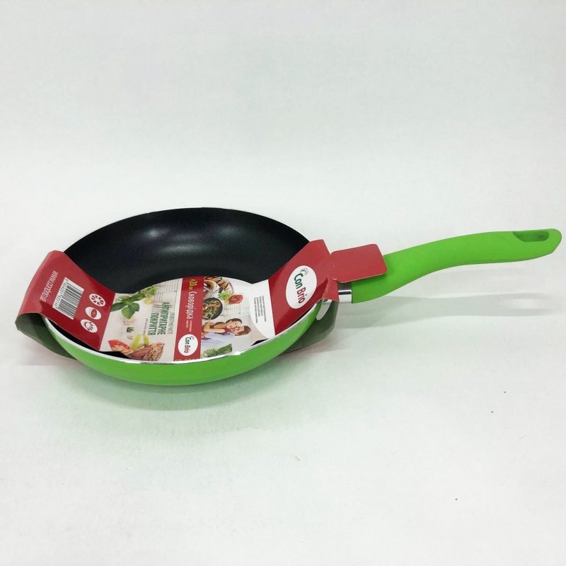 Сковорода Con Brio CB-2014 антипригарное покрытие Pfluon 20 см Green (tf5170) - фото 9 Сковорода Con Brio CB-2014 антипригарное покрытие Pfluon 20 см Green (tf5170) - фото 9