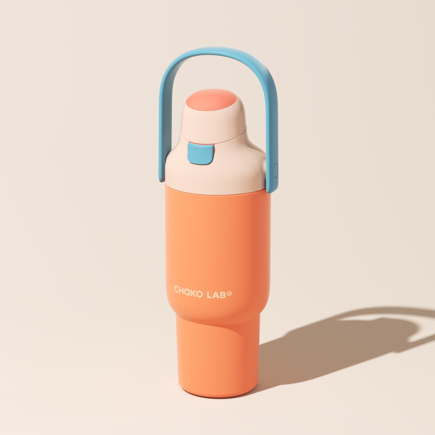 Термочашка Chako Lab CarryGo Tumbler Orange с керамическим покрытием 887 мл Оранжевый (68033531805917)
