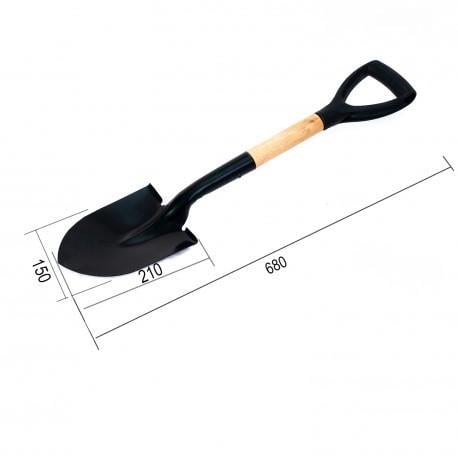 Лопата штыковая садовая с деревянной ручкой 70 см - фото 2 Лопата штыковая садовая с деревянной ручкой 70 см - фото 2