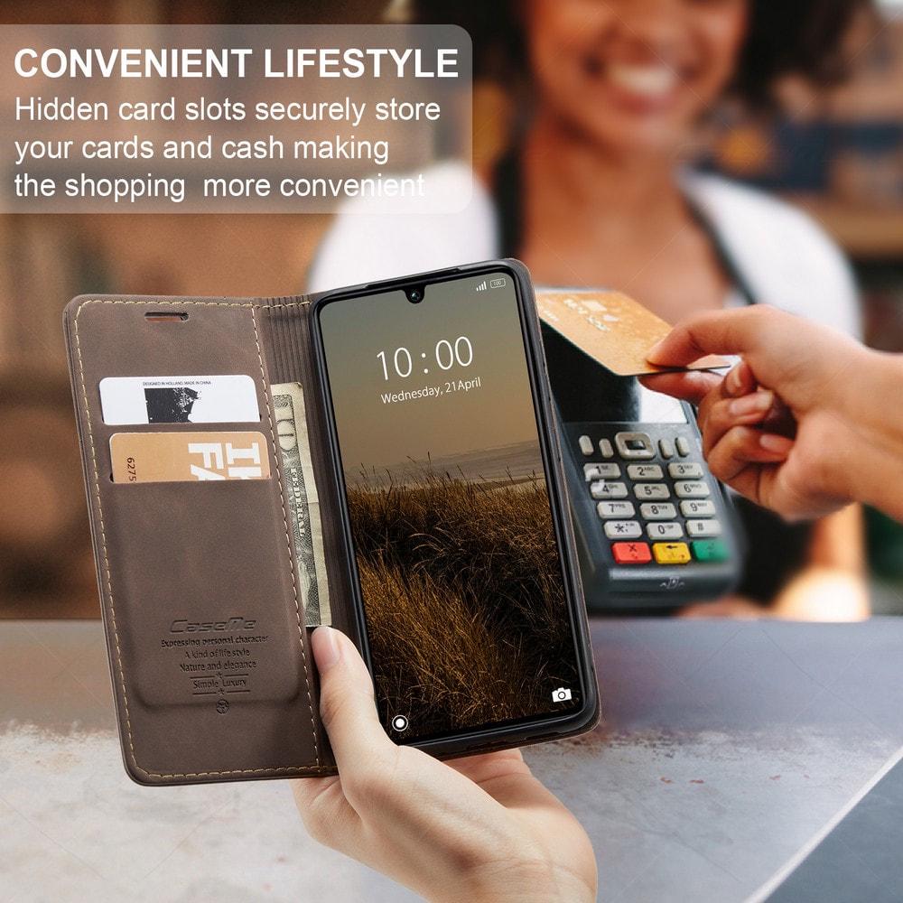 Чехол книжка с магнитом Xiaomi Poco C65 CaseMe Dark Brown (35389-05) - фото 7 Чехол книжка с магнитом Xiaomi Poco C65 CaseMe Dark Brown (35389-05) - фото 7