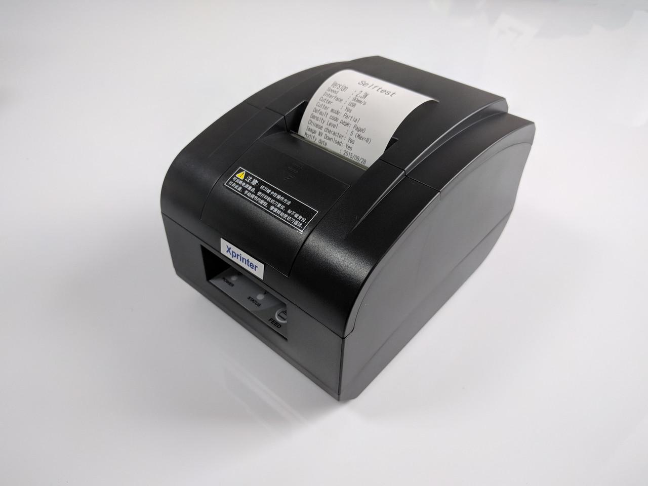 Принтер чеків з автообрізкою Xprinter XP-C58N 58 мм USB версії (113676879) - фото 5