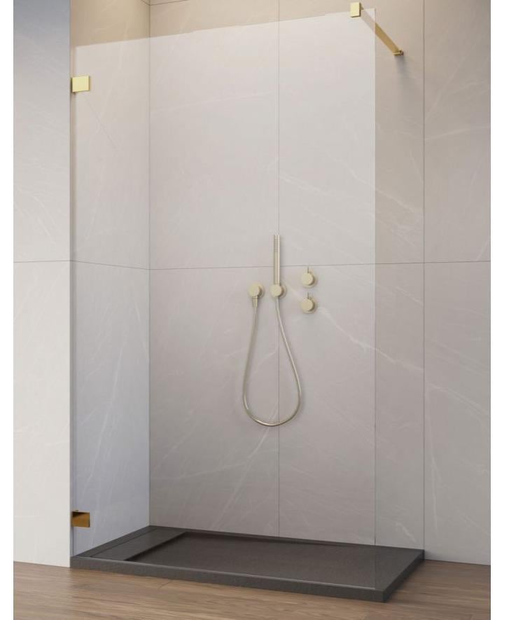Душевая кабина Radaway Essenza Pro Gold Walk-in 1100x2000 Золотое/прозрачное стекло (10103110-09-01)
