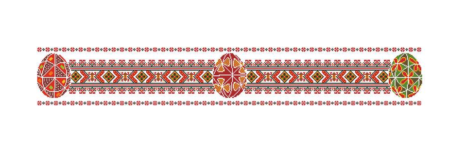 Схема пасхальная скатерть-дорожка для вышивки бисером и нитками на ткани (ТР263аМ) Схема пасхальная скатерть-дорожка для вышивки бисером и нитками на ткани (ТР263аМ)