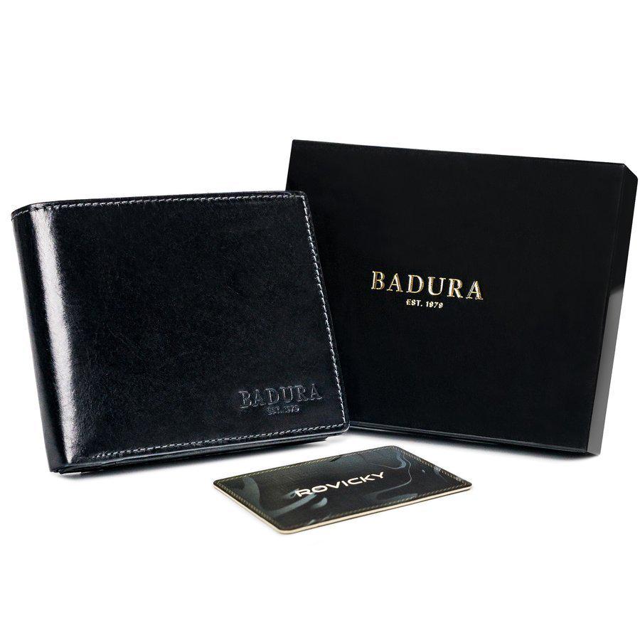 Кошелек мужской кожаный Badura N01-VT-NL BLACK