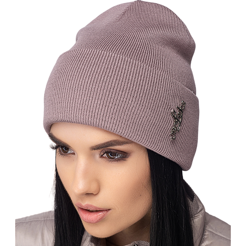 Шапка женская Leks Компас one size Темно-пудровый