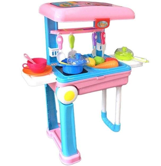 Игровой набор Happy Chef Кухня 2in1 в чемодане на колесах (678-206A)