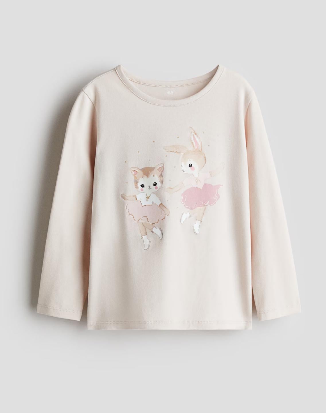 Лонгслив для девочки H&M 92 см Розовый (10491)