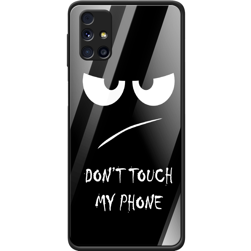 Чехол Boxface Samsung M317 Galaxy M31s Don't Touch my Phone Черный силикон со стеклом (40942-up535-41115)