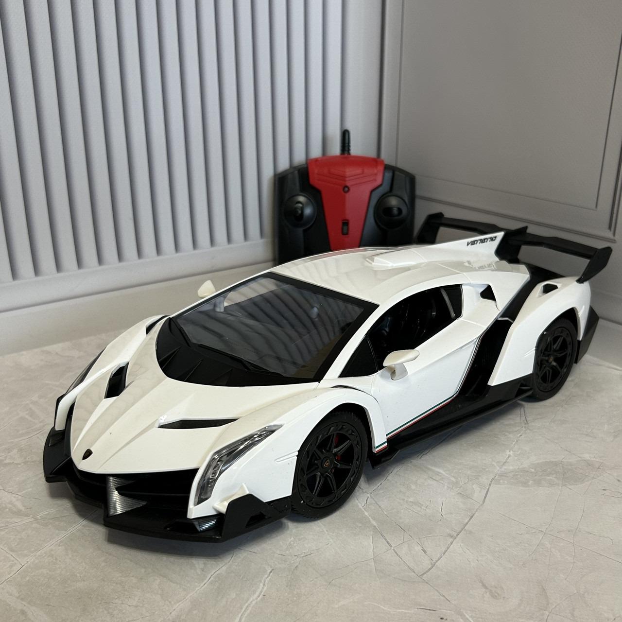 Машинка детская с пультом радиоуправления Lamborghini Venevo на аккумуляторе Белый (G282294-866-1403)