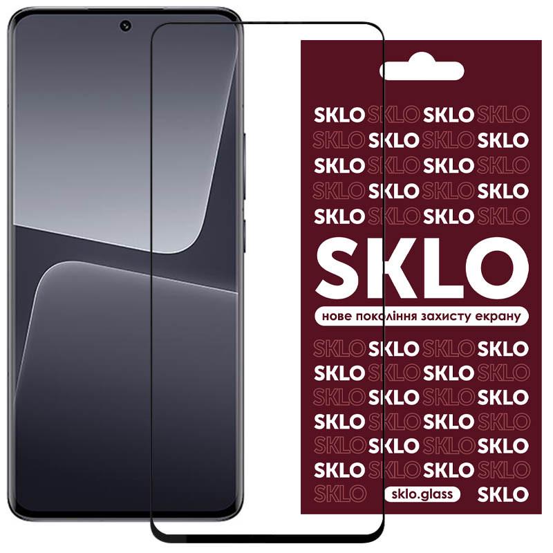Защитное стекло противоударное SKLO 3D full glue для Xiaomi 13 Черный (00000064959_1)