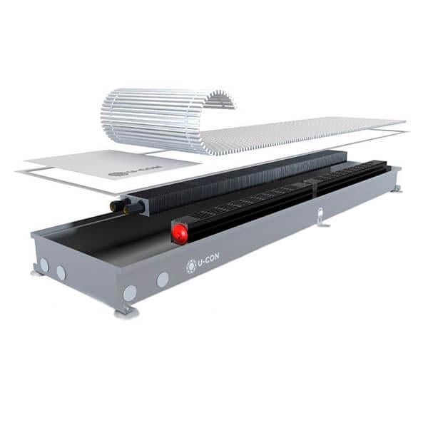 Конвектор внутрипольный U-CON VK.DC 230.1250.78 с вентилятором