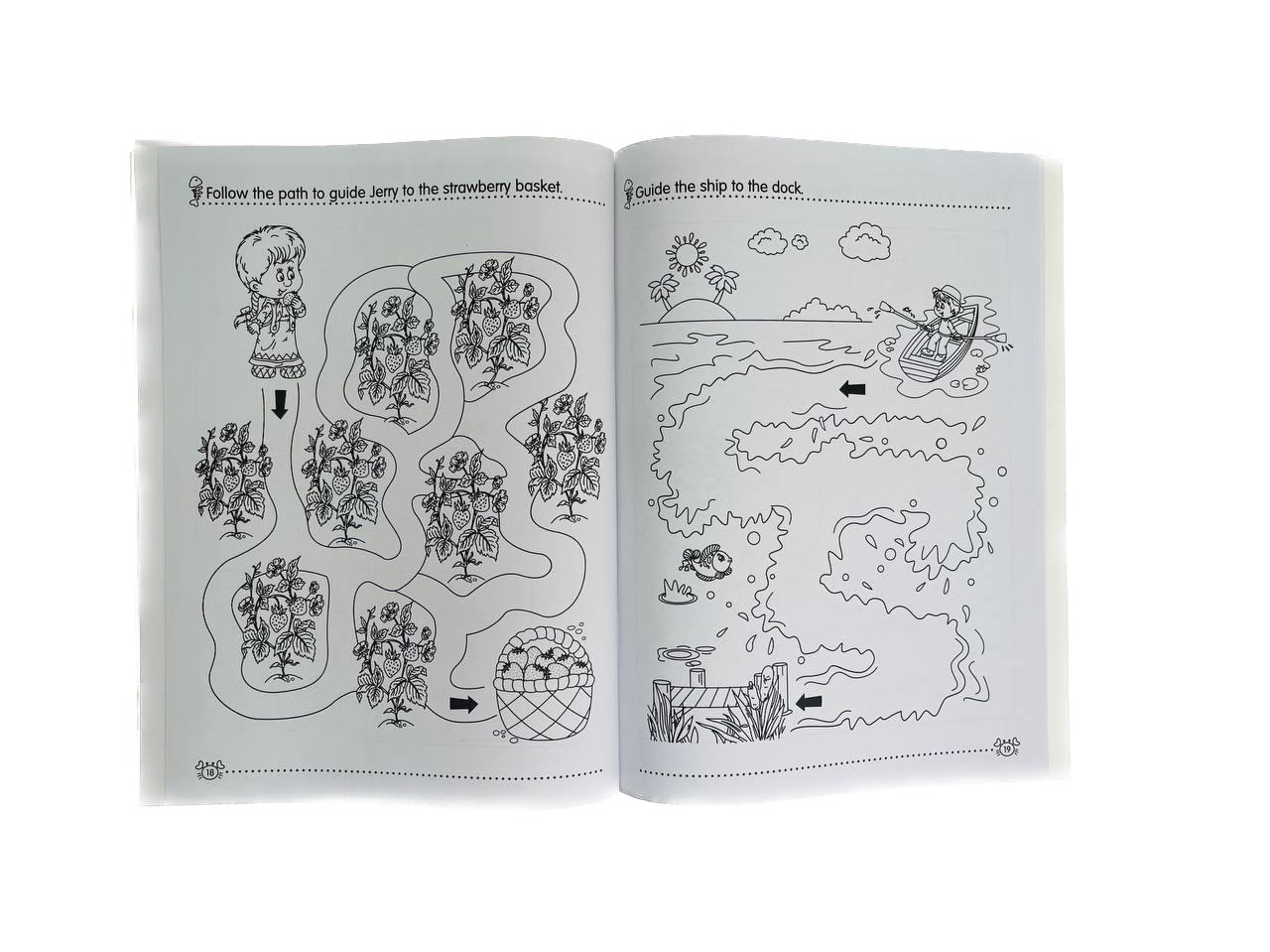 Раскраска VoiceBook Развивающий альбом с заданиями Диномания: играй и раскрашивай