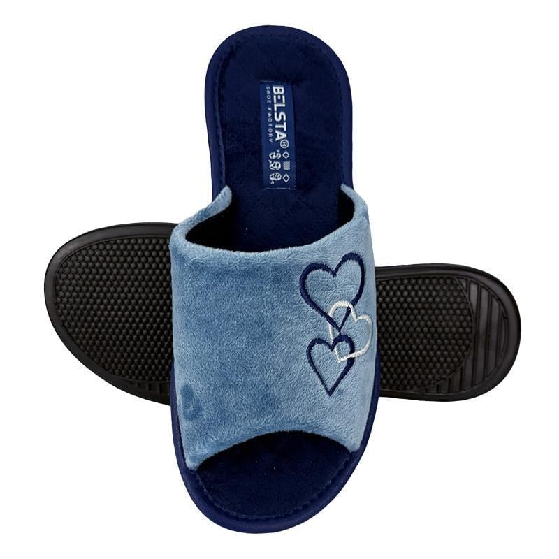 Домашние тапочки женские открытые 88-56 p. 36 23 см Синий