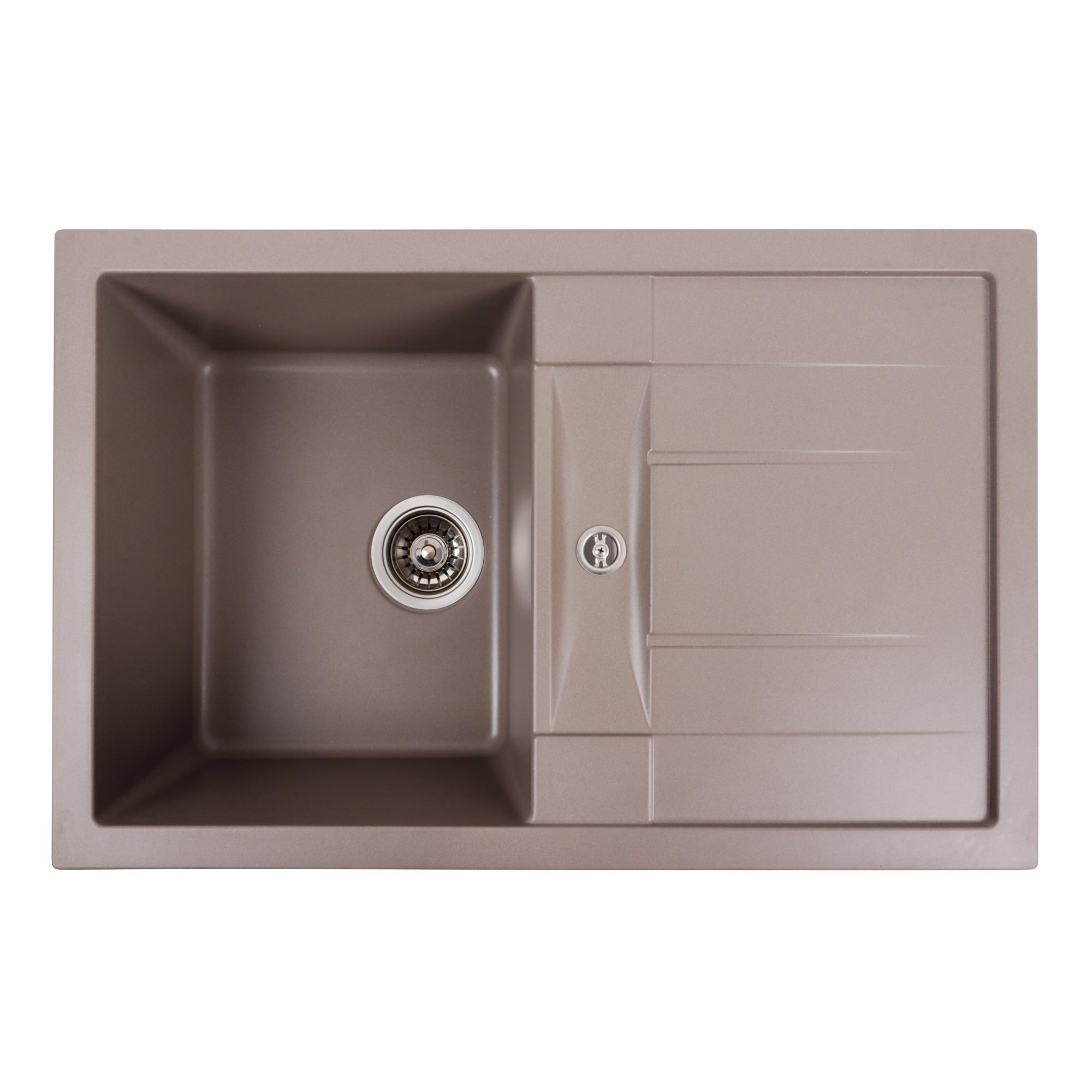 Мойка кухонная Platinum PLS-A40855 прямоугольная гранитная 780x500 мм Бежевый (216068) Мойка кухонная Platinum PLS-A40855 прямоугольная гранитная 780x500 мм Бежевый (216068)