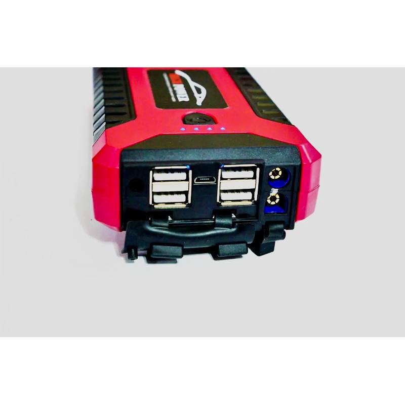 Пускозарядное устройство для машины Car jump starter 25000 mAh 4хUSB фонарик/компрессор - фото 14