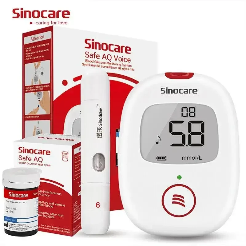 Глюкометр SINOCARE Safe AQ Voice (6934175037292)