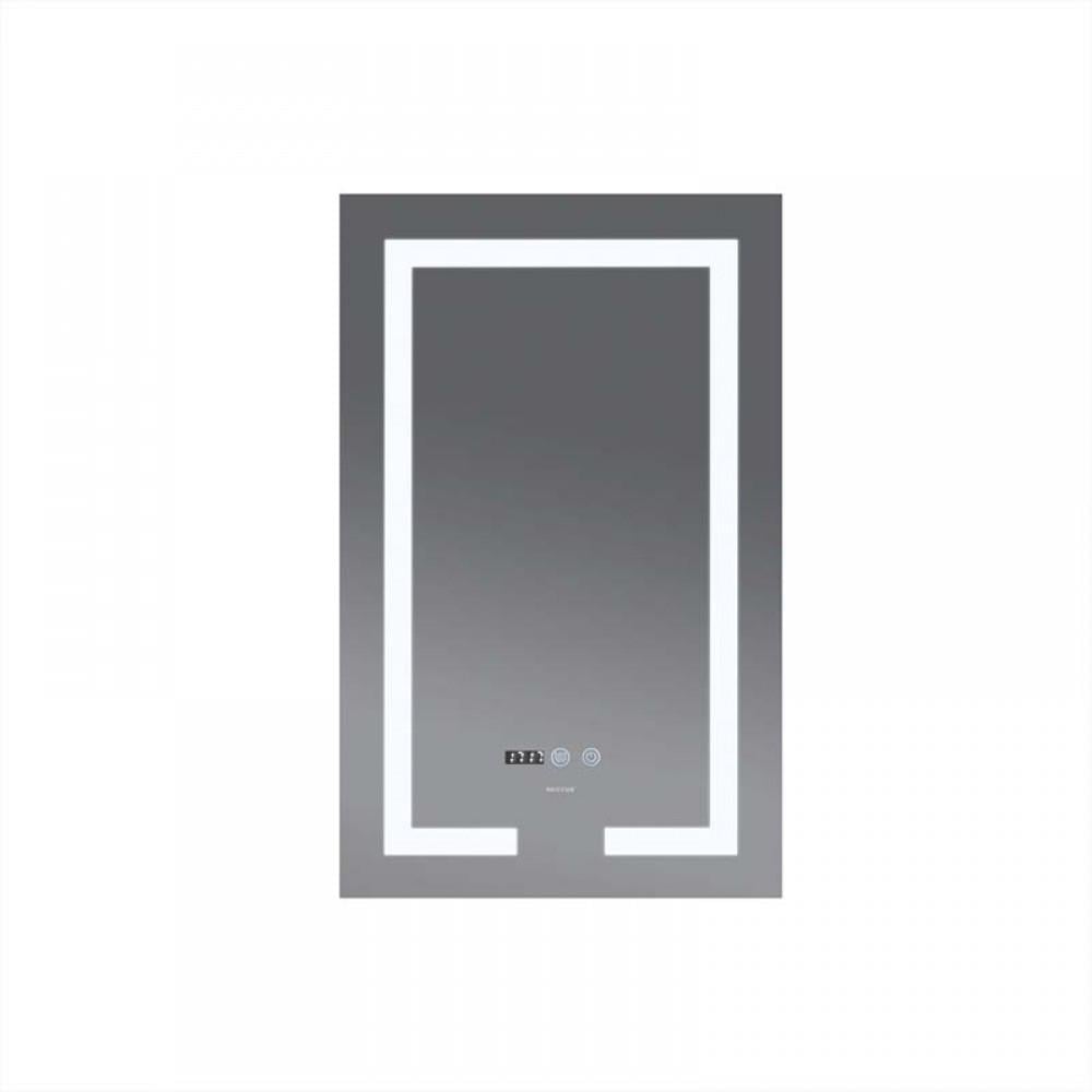 Зеркало MIXXUS HARD MR06-50x80 CASE с LED Touch/Anti-fog/димером/регулировкой яркости/часами 50x80 см (MI6657)