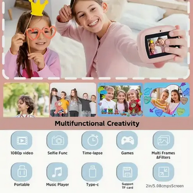 Фотоапарт дитячий з миттєвим друком єдиноріжки Рожевий (FD-121) - фото 9 Фотоапарт дитячий з миттєвим друком єдиноріжки Рожевий (FD-121) - фото 9