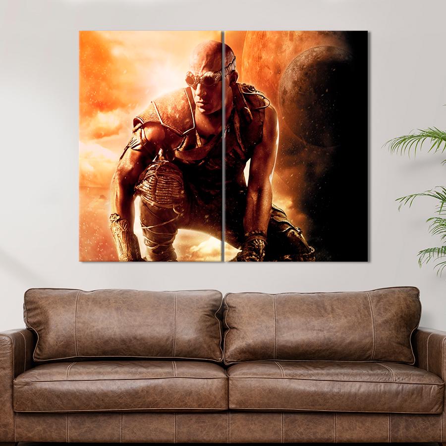 Настенний декор Вин Дизель в роли Риддика 165x122 см (A83-2)