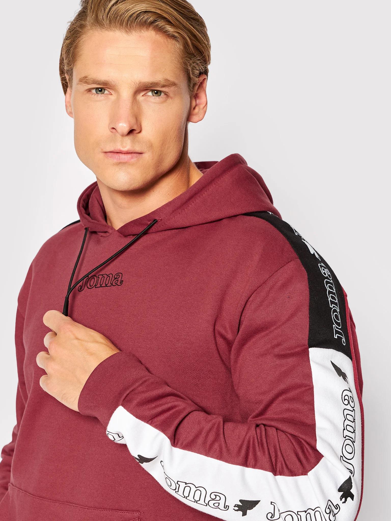 Реглан Joma 102539.650 Urban Street Hoodie L Burgundy (8445456074823) - фото 4