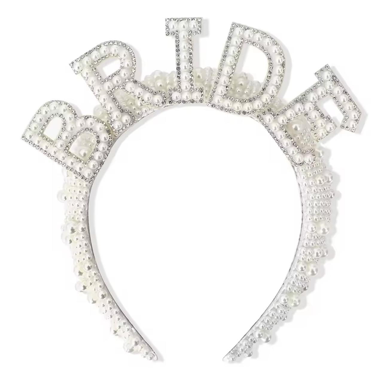 Обруч для девичника BRIDE с жемчужинами (29017874)