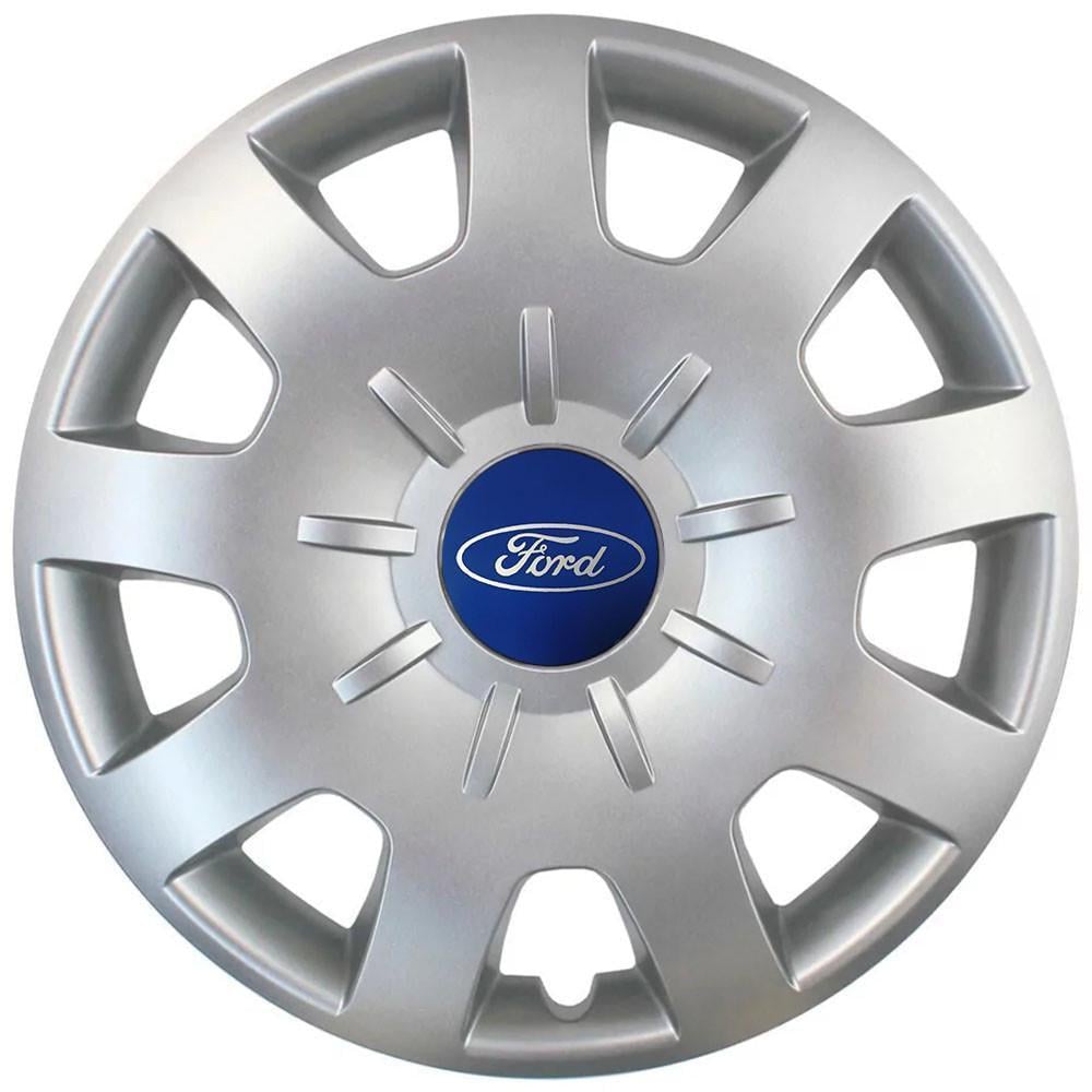Колпаки SJS 314 с логотипом Ford R15 4 шт. Серебристый