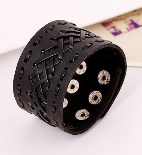 Браслет кожаный унисекс Европейский стиль 00215