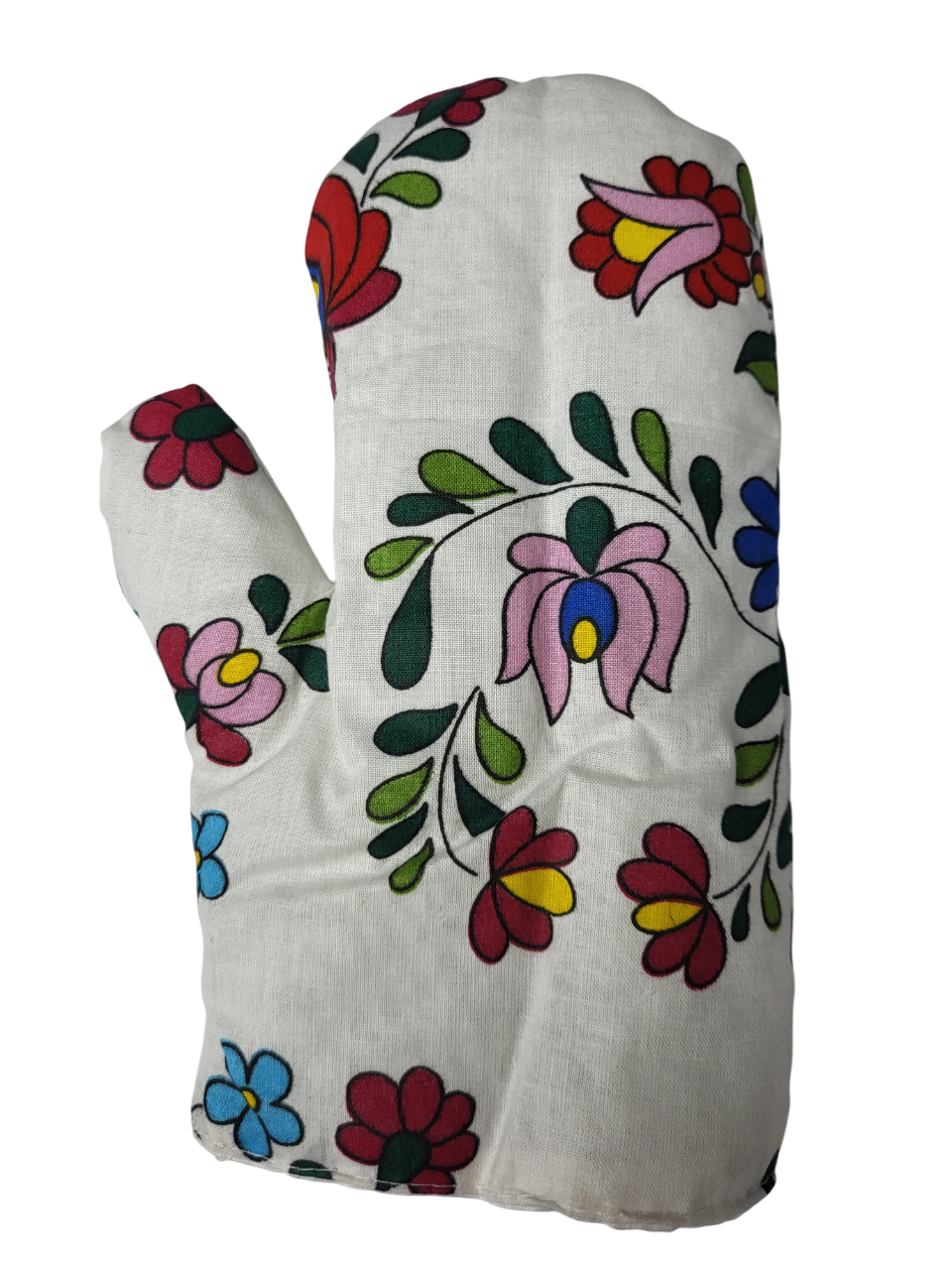 Рукавица для горячего с цветами Белый (1647) - фото 2 Рукавица для горячего с цветами Белый (1647) - фото 2
