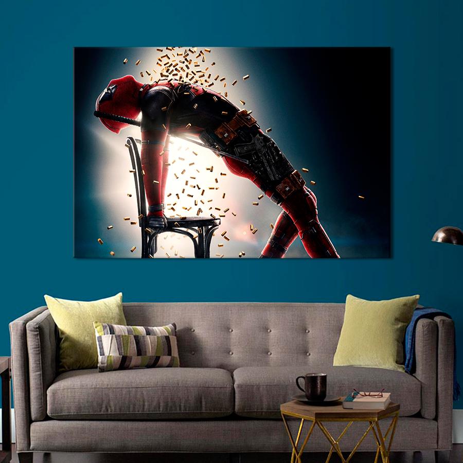 Настенний декор Болтливый наёмник Дэдпул 120x80 см (A45-1)