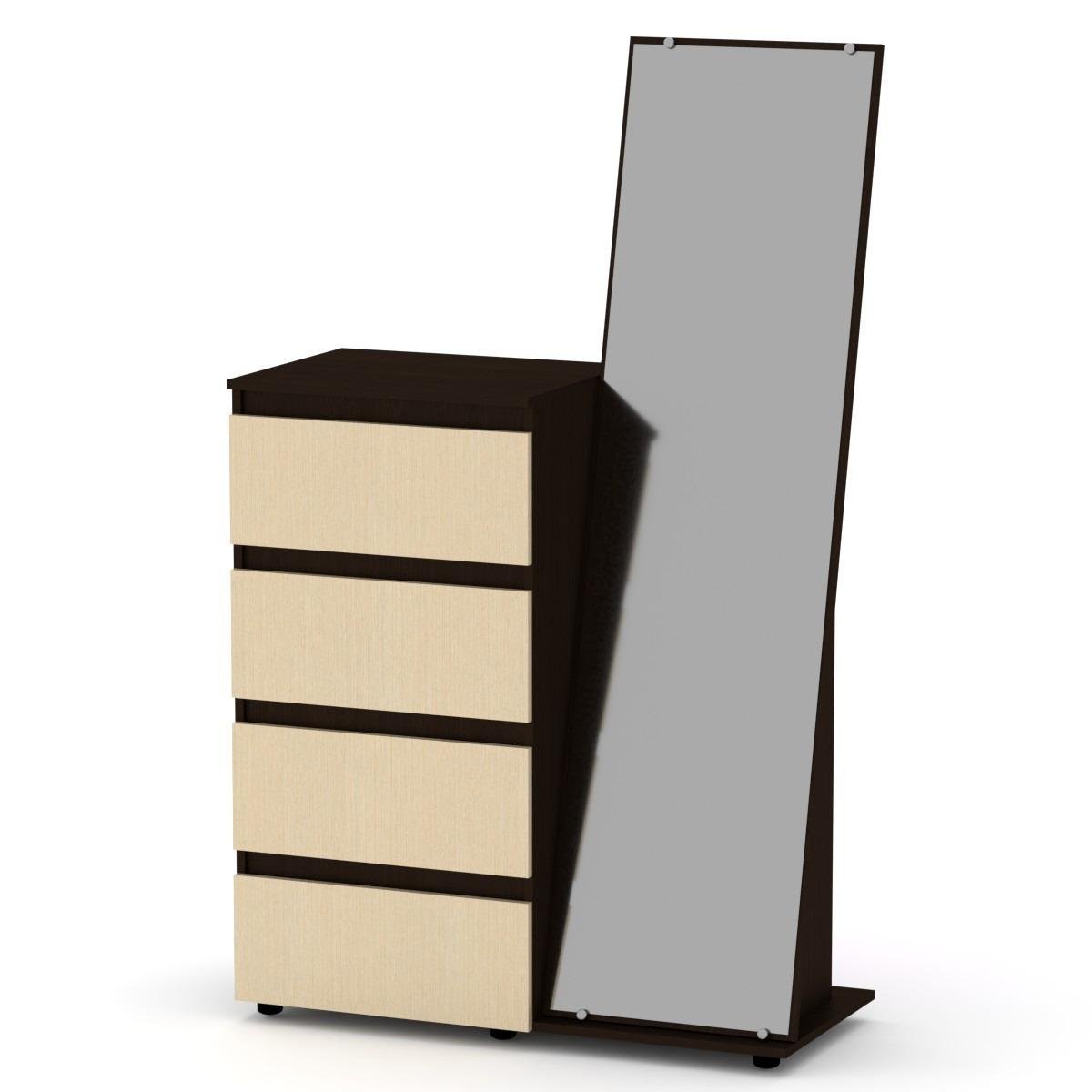 Комод-дзеркало Компаніт Венге комбі (430_komp_W_NM)