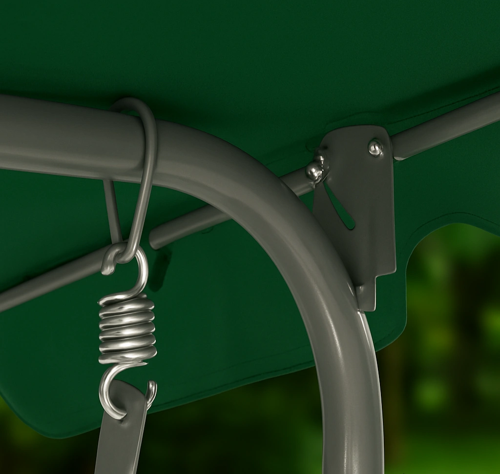 Качели LEOBRO Relax с подушками 176х114х168 см Зеленый (LBSW3-C1-GRN) - фото 3 Качели LEOBRO Relax с подушками 176х114х168 см Зеленый (LBSW3-C1-GRN) - фото 3