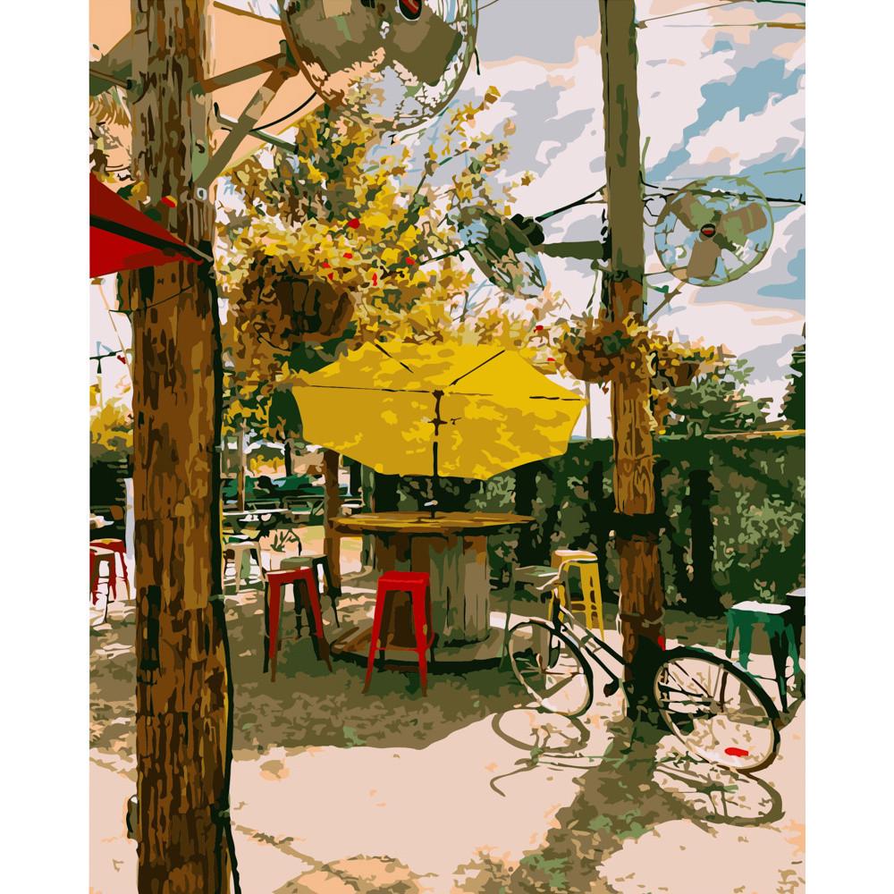 Картина за номерами Strateg Преміум Літній парк 40х50 см (GS280)