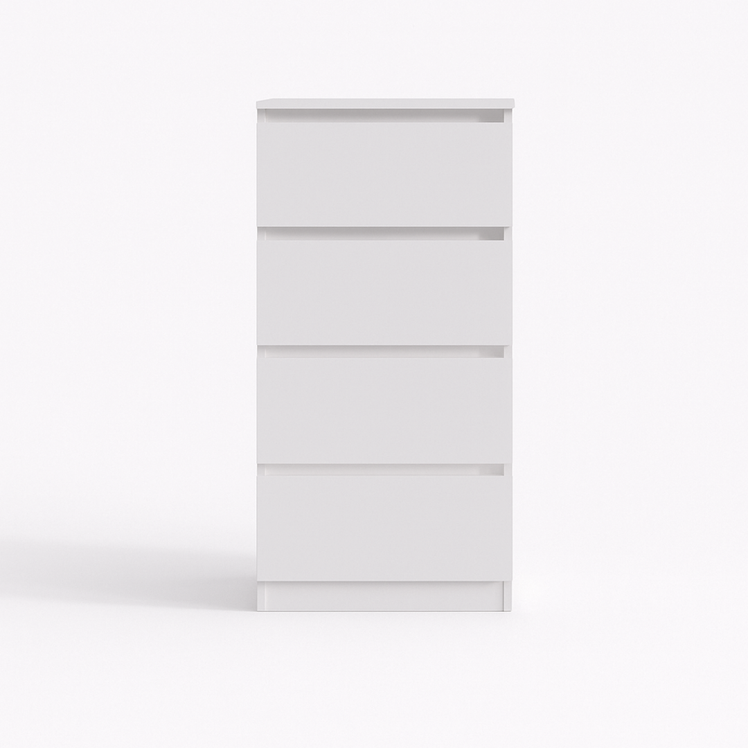 Комод MEBEX на 4 шухляди 50х40х100 см Білий (VM4B500WH) - фото 2 Комод MEBEX на 4 шухляди 50х40х100 см Білий (VM4B500WH) - фото 2